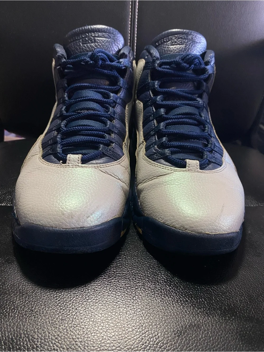 Air Jordan 10 Retro ‘Rio Navy and White Basketball Sneakers Size 11